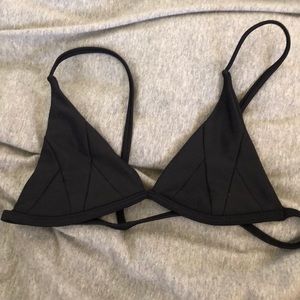 Stone Fox Swim Black Bikini Top